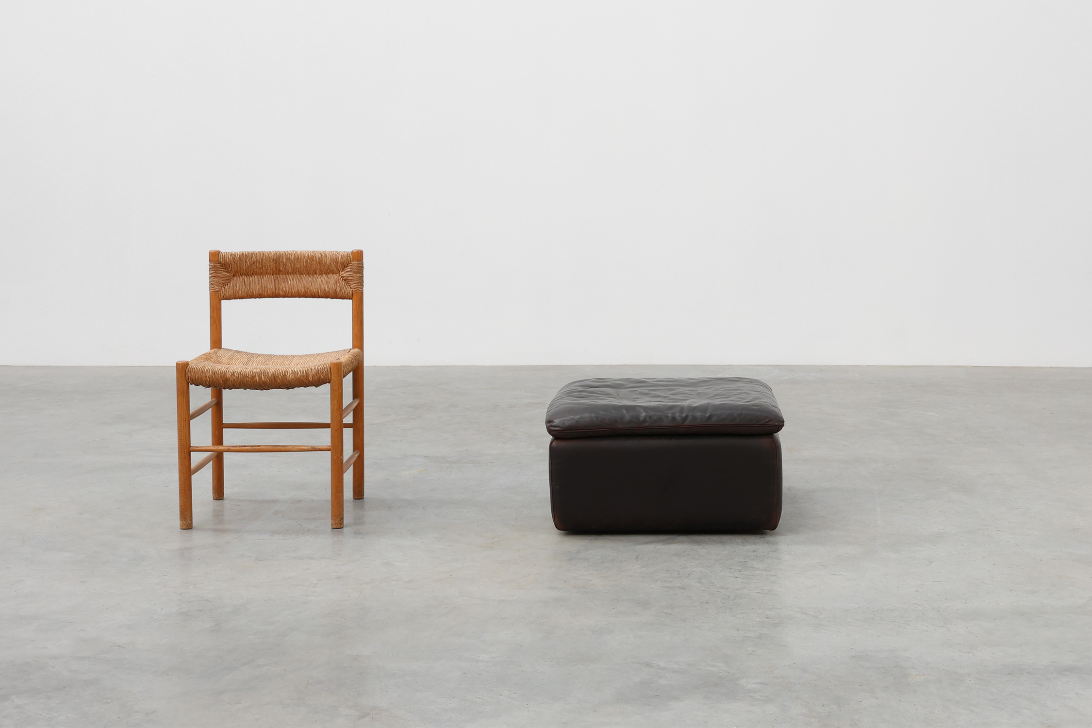 Mid-century De Sede DS‑11 Ottoman in Brown Leather, Switzerland 1960sthumbnail